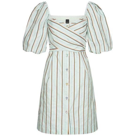 Pinko Dresses & Skirts - PINKO puff-sleeve ruffled dress size it 42, us s/m